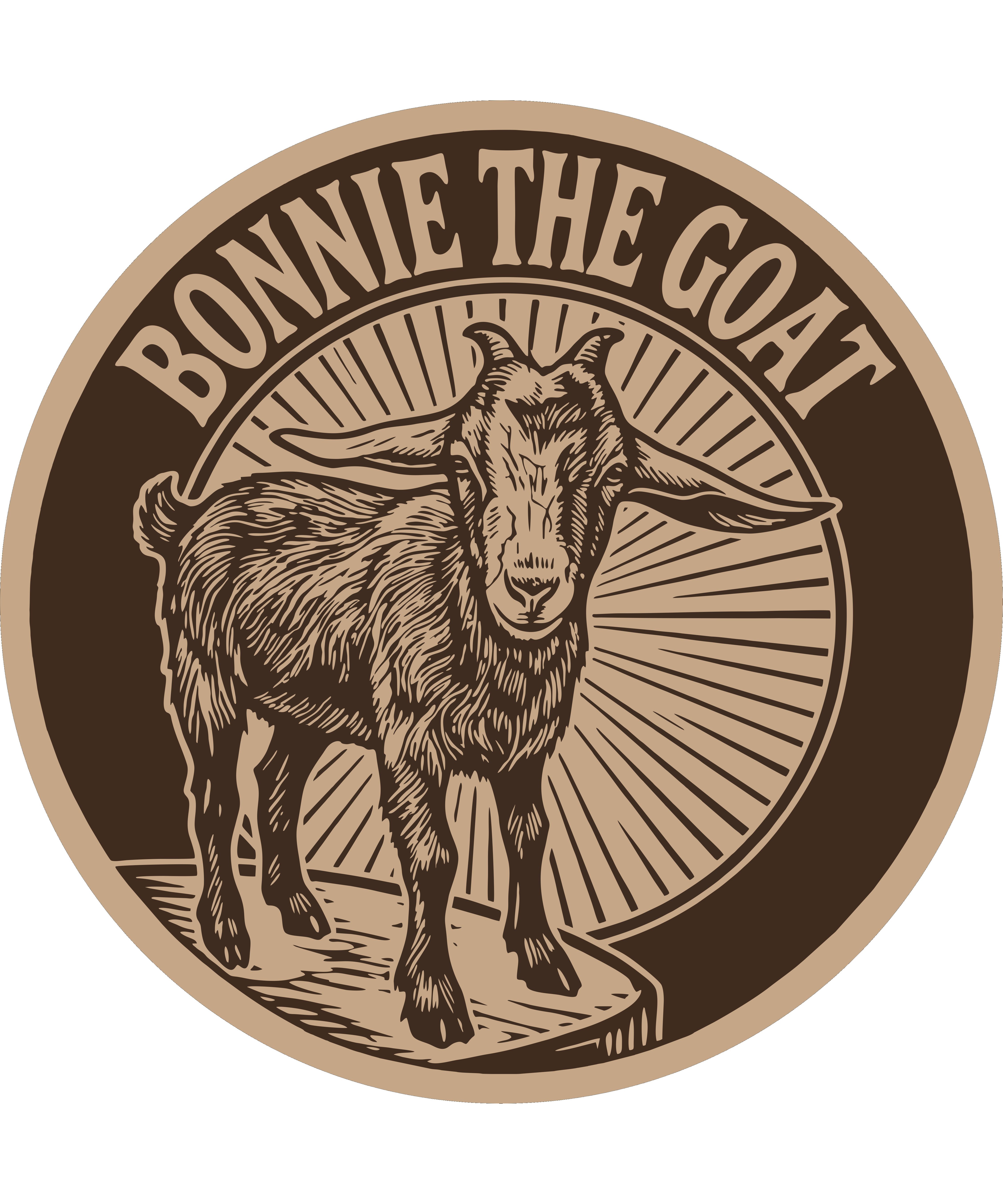 Bonnie the Goat handyman logo – West Austin home services